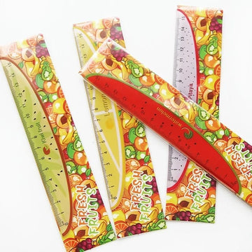 UB collection/Shop rahega. Chirstmas ruler Scale Fruit Print 15 cm Scale (Pack of 1) - Ideal Return Gift for Kids