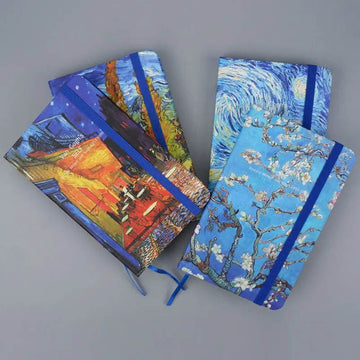 UB collection/Shop rahega. Notebooks & Notepads Van Gogh Mini Journal with gold Foiling I Pocket Journal ruled I Pocket diary van gogh - 120 Gsm A7