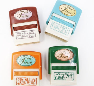 High-Quality Tea Time Journaling Stamp - Ink Stamp (Contain 1 Unit)