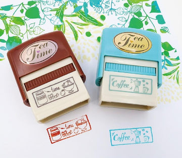 High-Quality Tea Time Journaling Stamp - Ink Stamp (Contain 1 Unit)