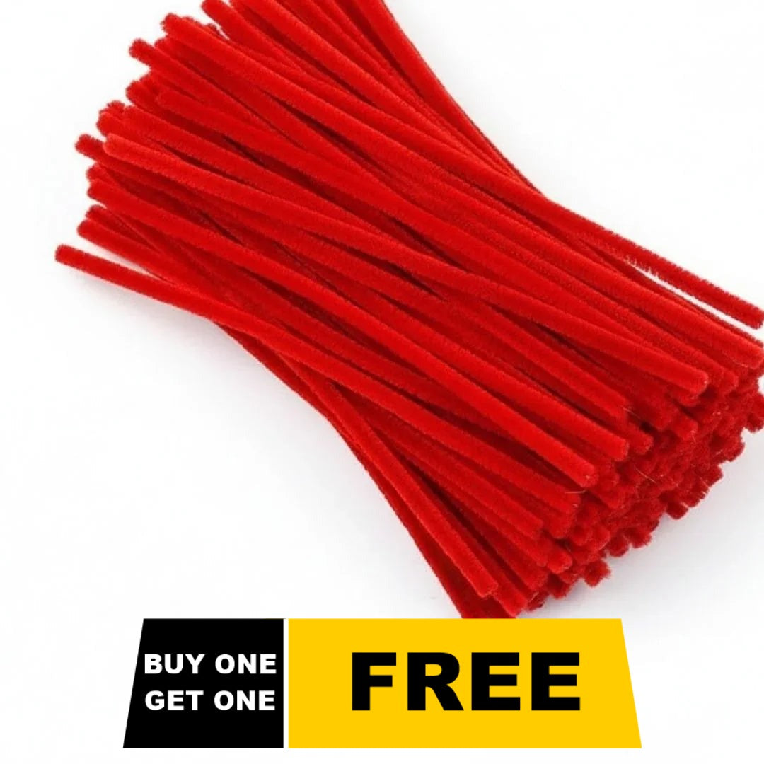 Buy 1 Get 1 Free Valentine Red Pipe Cleaner 200 pcs