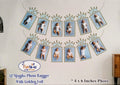 Varsha Toys Decoration Supplies blue Monthly Milestone Photograph Bunting Garland