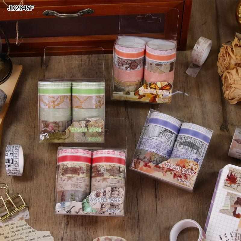 MG Traders Washi Tape Washi Tape Jd2645F 2Mtr 10Pcx8Pack
