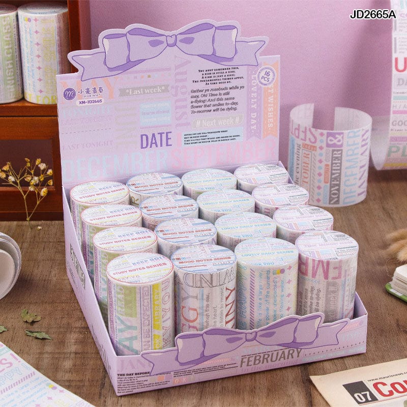 MG Traders Washi Tape Washi Tape Jd2665A 16Pack