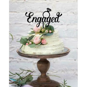 Cake topper (Couple) engaged cake topper
