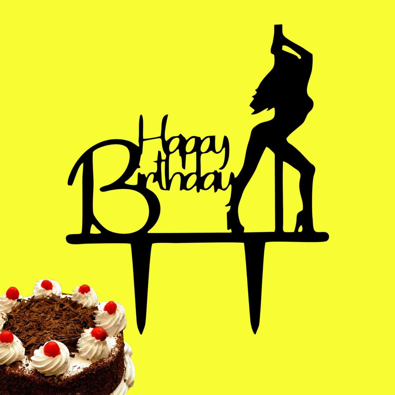 Arbuda Bhayandar Decoration Time! Happy Birthday Cake Topper