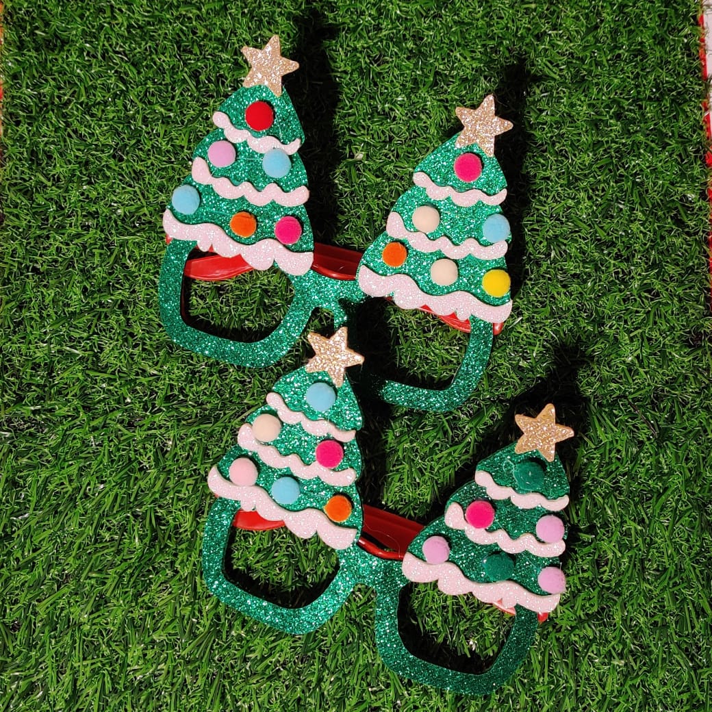 chirag plastic Decoration Supplies Christmas Tree Decoration- Christmas Tree shaped glares (Pack of 1)
