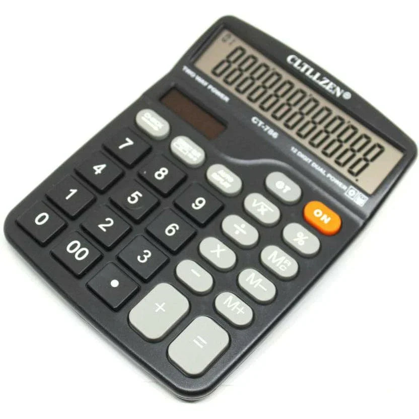 Mumbai market CLTLIZEN Superior Electronic Two Way Power 12 Digit Dual Power Diamond Quality Product CT- 786 Basic Calculator  (12 Digit)