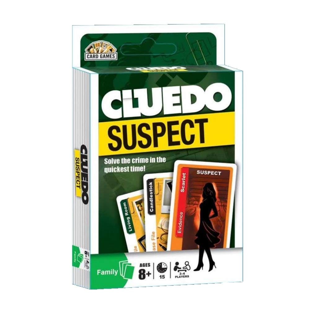 monopoly plastic Cluedo Suspect Card Game for Kids - Fun of Guess Who Clue in Minutes, Detective Cluedo Board Game for Family Friends, Best Party Card Game