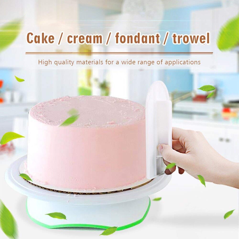 Colourhouse 1PC Cake Smoother Dough Cream Icing Scraper Smoothening Tool Fondant Polisher Cake Decorating Tool Easy to Spread Cream