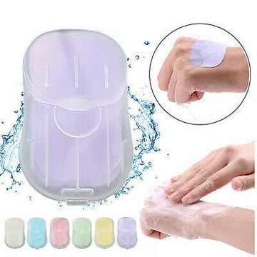 Colourhouse Hand Washing Cleaning Paper Soap Flakes Mini Soap Paper, Hand Washing Box