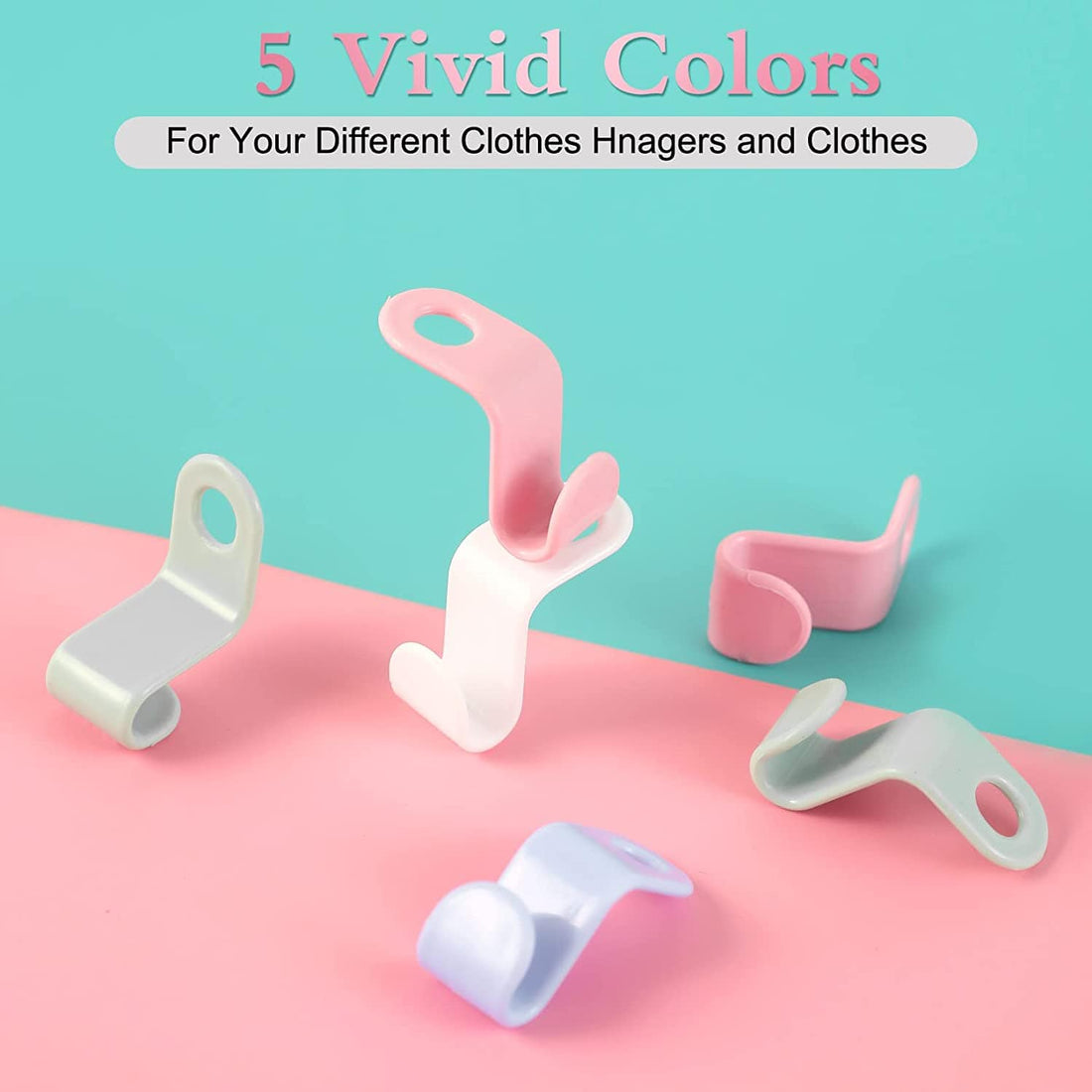 Colourhouse Multicolour hanger connection hook pack of 12