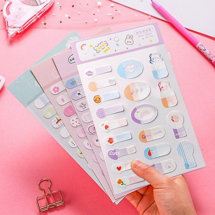 kawaii magic Stickers (Also used as Annotations)- Washable & Waterproof l Pack of 1 sheet