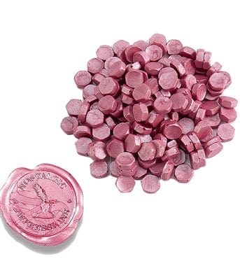 Craftdev (Buy 1 Get 1 Free) Wax beads Pinkish brown pastel shade - Pack of 34+34 beads