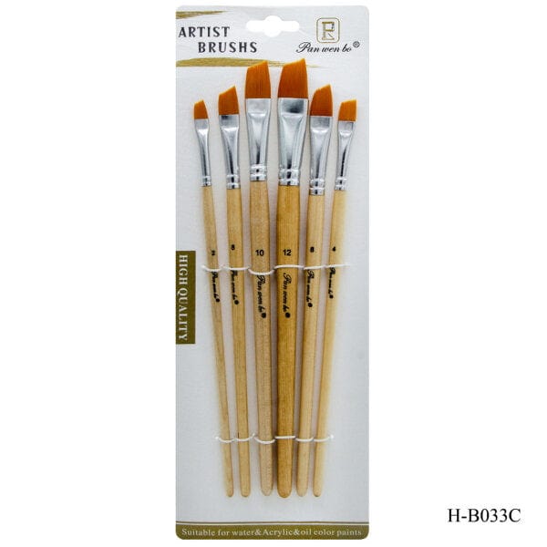 craftdev Canvas, Sketch books and Everything! Painting Brush  6pc set
