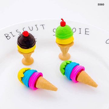 Craftdev Cone Ice Cream Design Eraser Buy One One Get One Free