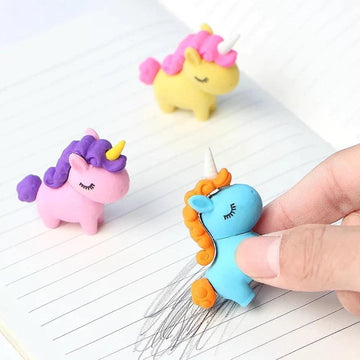 (Buy 1 Get 1 Free) Cute Unicorn Pencil Eraser For Kids
