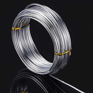 Craftdev Metal wire for jewelry making, diy aluminium wire (Silver colour)