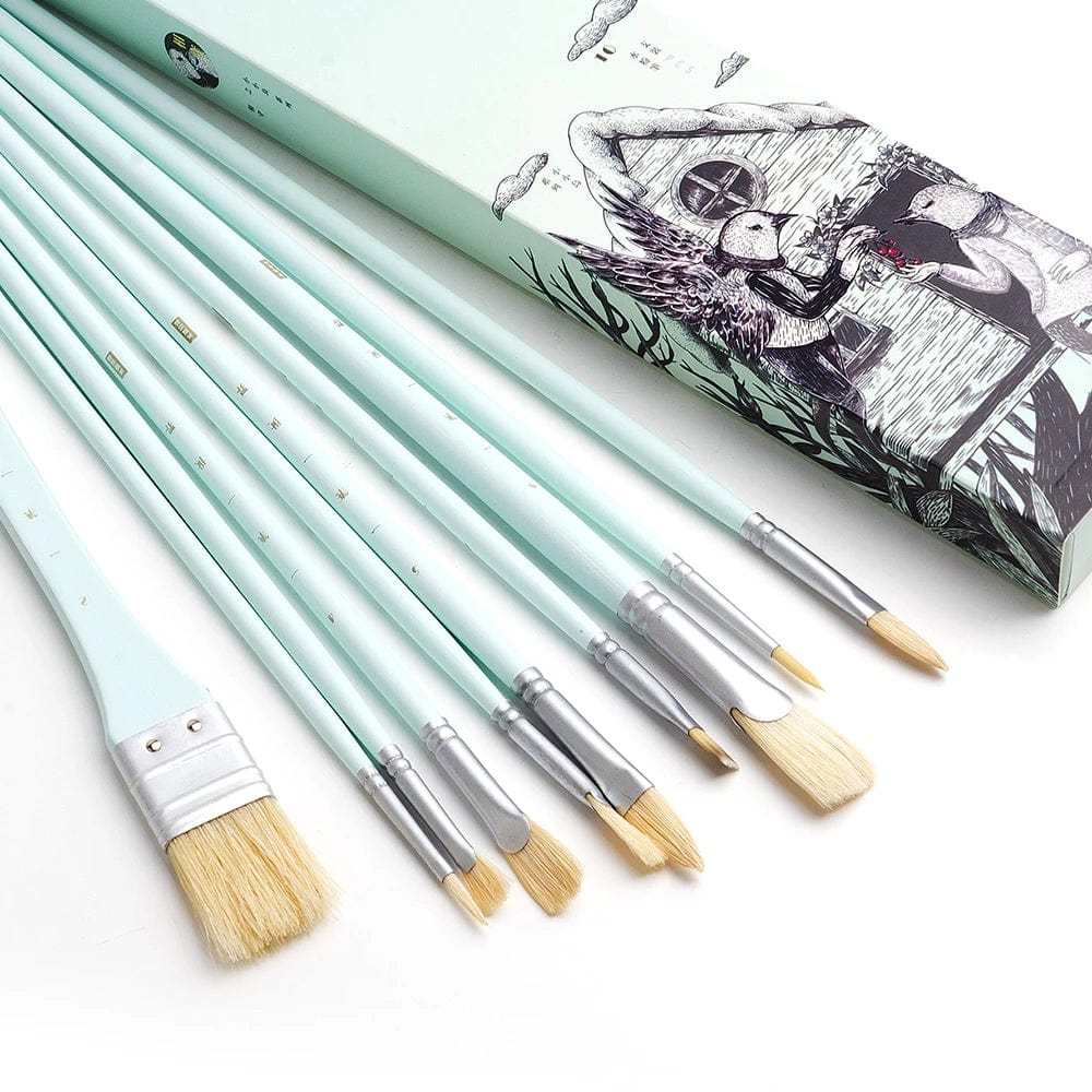 Craftdev Premium pastel brush set for artist (10 brushes)