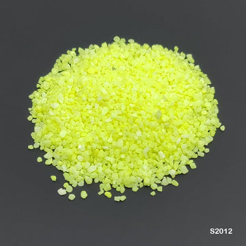 Craftdev Resin stone Resin sand stone for Resin Art & Project work- Fluorescent Yellow- 10 Grams