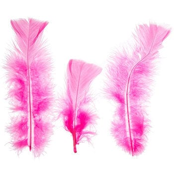 Craftdev Soft feathers for dream catcher and DIY (approx 6-10 cm)- Baby Pink