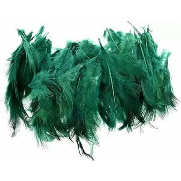 Craftdev Soft feathers for dream catcher and DIY (approx 6-10 cm)- Dark Green