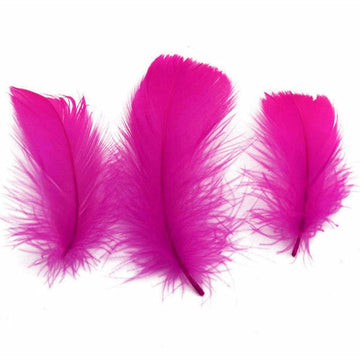 Craftdev Soft feathers for dream catcher and DIY (approx 6-10 cm)- Dark Pink