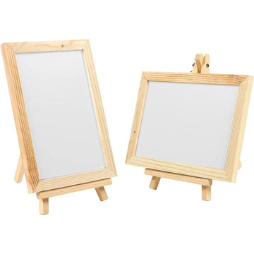 Craftdev White Mini Board 7 inches with Easel Stand