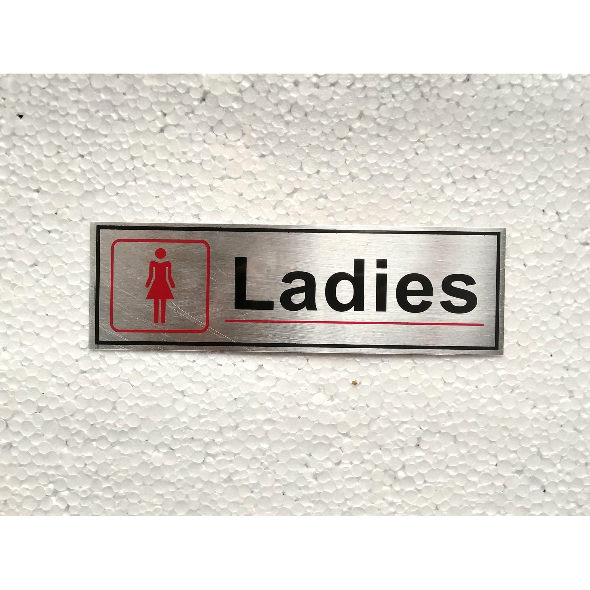 DISCOUNTINUE Ladies steel  sign board for doors