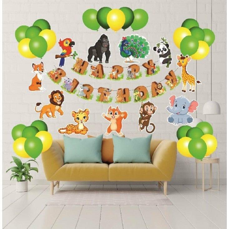 Combo pack Jungle theme birthday banner theme