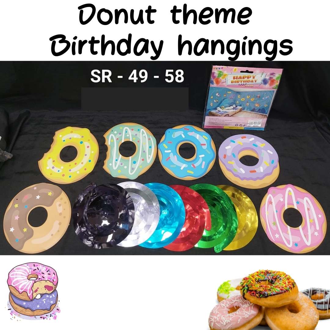 Eva party shop Donut & Unicorn Theme birthday banner for unicorn theme part