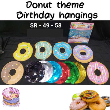 Donut & Unicorn Theme birthday banner for unicorn theme part