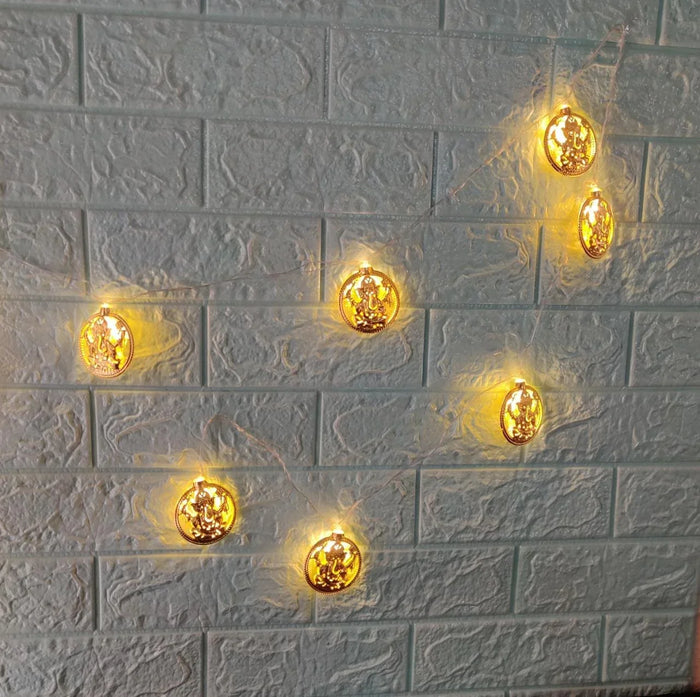 Golden Metallic Ganpati Festival Lights: Brighten Up Your Event with our Wide Range of Lighting Options