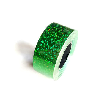 Inkarto Ribbons & Laces Green 1-Inch Glitter Curling Ribbon for Gift Wrapping