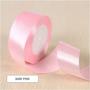 Premium 1.5 inch satin ribbon (Pastel color)-  Princess Pink