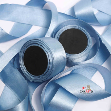 Premium 1.5 inch satin ribbon (Pastel colour)- powder blue