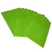 Jags A4 Size glitter Foam Sheets - Light green Without sticker