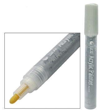jai ambe novelties Acrylic Marker- SILVER (Thick Point) Works for Resin