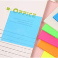 Transparent sticky notes, clear and see-through