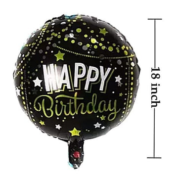 Kashvi Traders (MUMBAI) Celebrate in Style with Our 17-18 Inch Happy Birthday Foil Balloon | Helium Supported