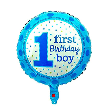 Kashvi Traders (MUMBAI) Celebrate Your Little Boy's First Birthday with a 18-Inch Single Foil Balloon