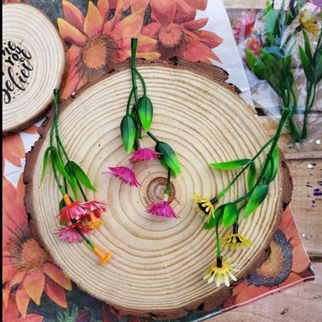 Gadgetvlot DIY Dried Flowers Material Eternal Flower Artificial Multicolor Festival Supplies Home, Size: 17