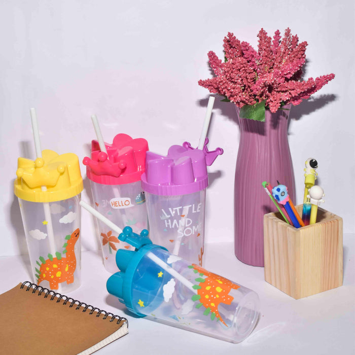 Stylish Pastel-Colored 500 mL Sipper Cup with Straw - Made in India