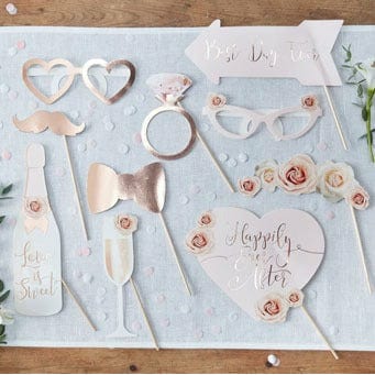 maa art and craft Decoration Time! Selfie props for bride to be & just married couples
