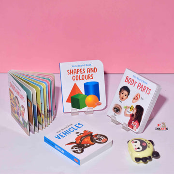 mahaveer book publication fort Educational Books & Notebooks Bright and Colorful Board Books for Kids | Learn About Body parts, good habits, vehicles and shapes and colors