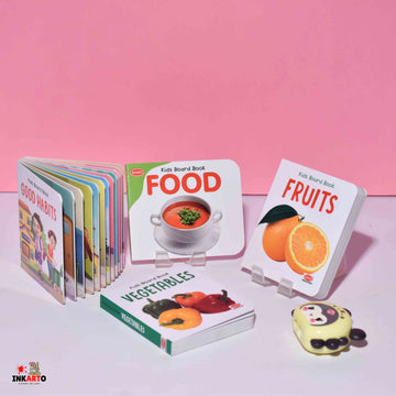 Bright and Colorful Board Books for Kids | Learn About Food,Fruits and Vegetables