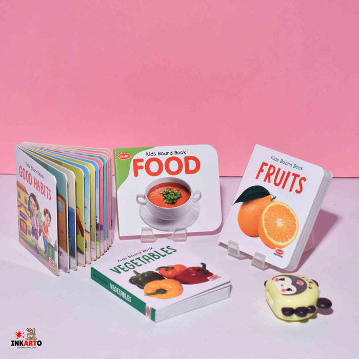 Bright and Colourful Board Books for Kids | Learn About Food,Fruits and Vegetables