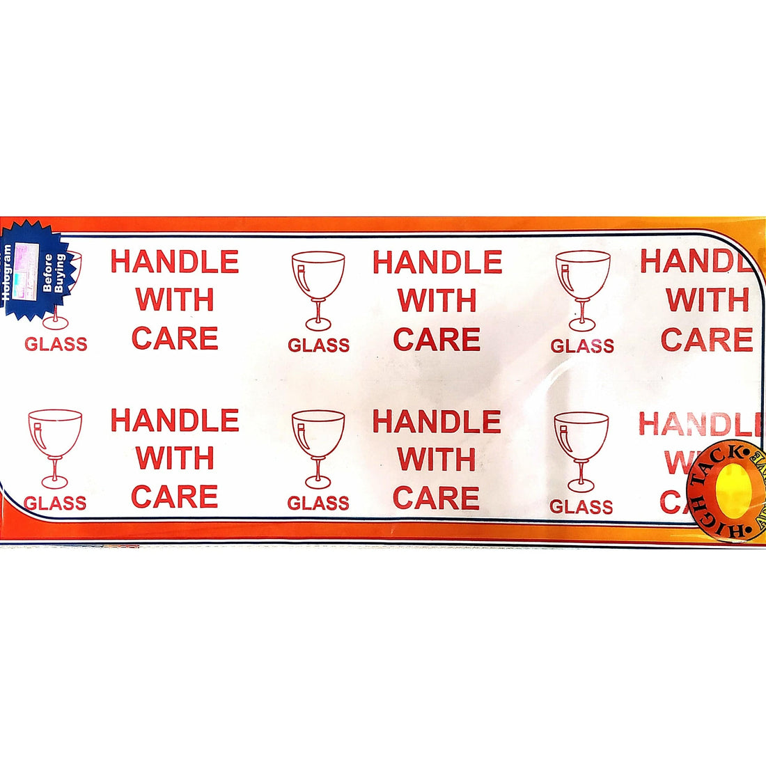 Mumbai market Handle with care sticker (pack of 102)