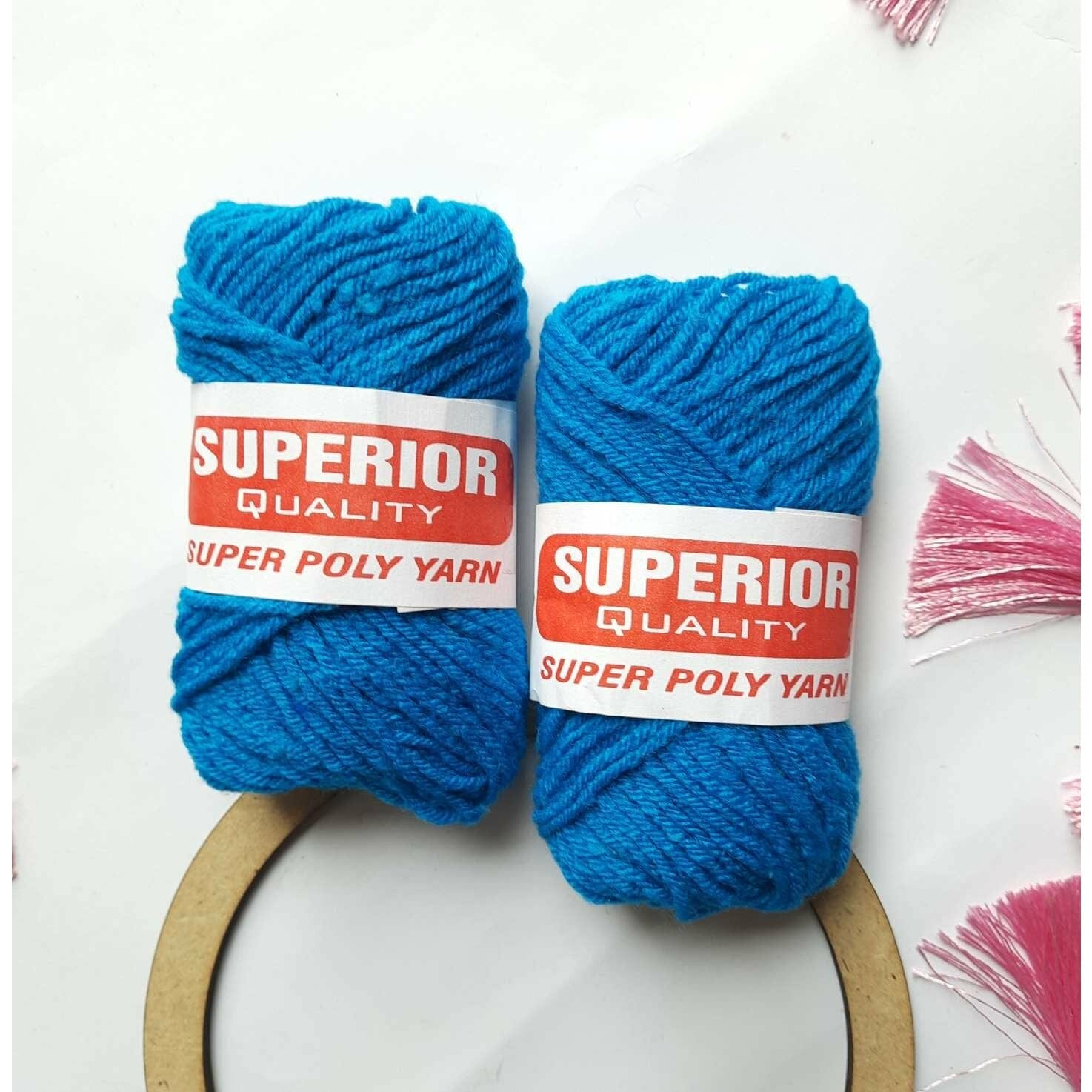 Nobel Enterprises Mumbai art and craft Woolen Thread - Ocean Blue