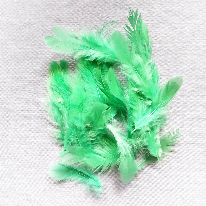 Decorative dream catcher soft feather 4 inches synthetic material Contain 1 Unit